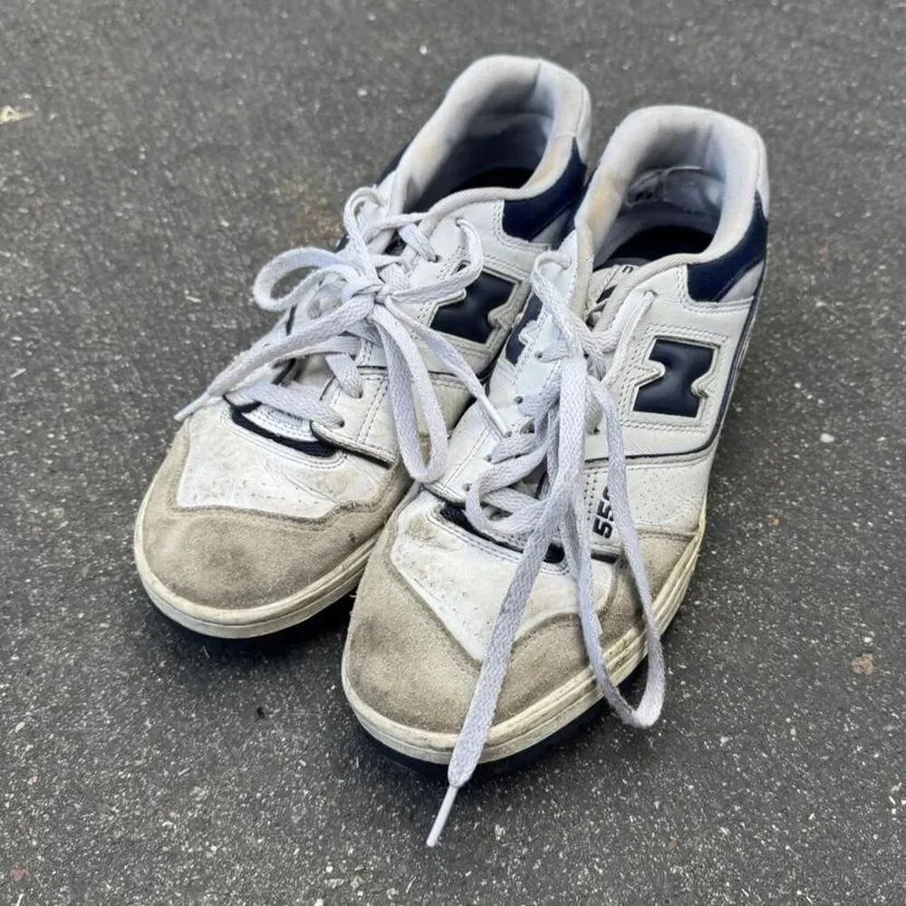 New-balance Men's White and Grey Trainers